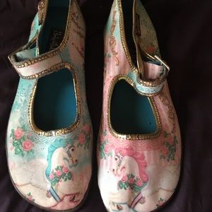 Hot chocolate unicorn flats